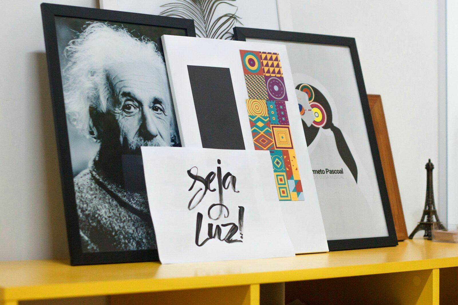 white and black abstract painting